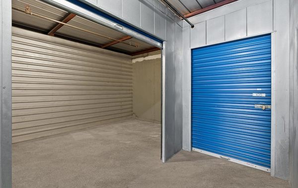 Indoor, clean, bright, and secure storage units.