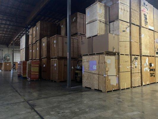 Household goods storage vaults in the Lile Vancouver Warehouse