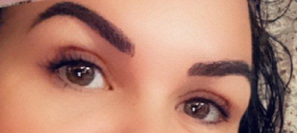 Brow tinting and waxing