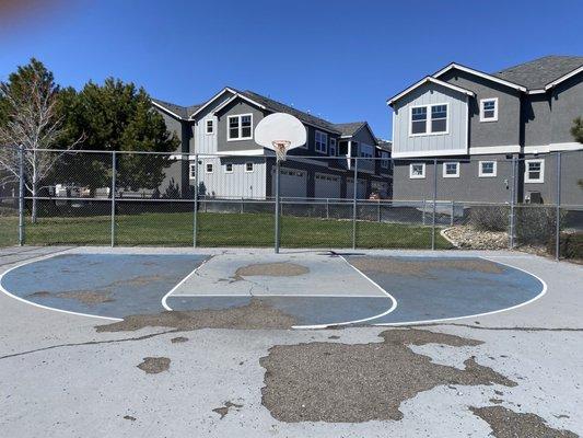 Basketball court.