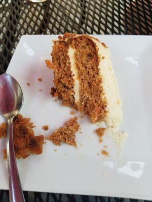 Carrot cake....my husband didn't wait for me to take a picture before digging in.