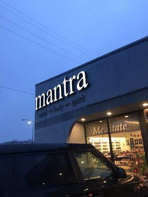 Mantra Store Sign