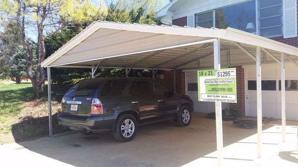 Traditional carports