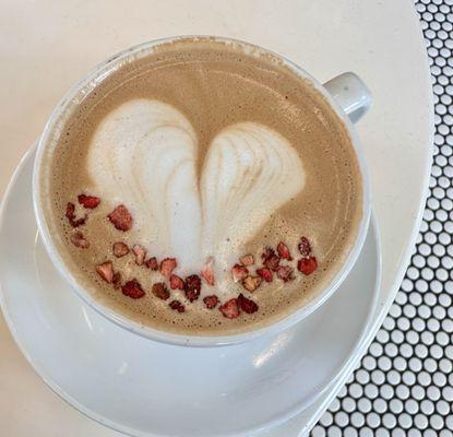 Valentine's cappuccino