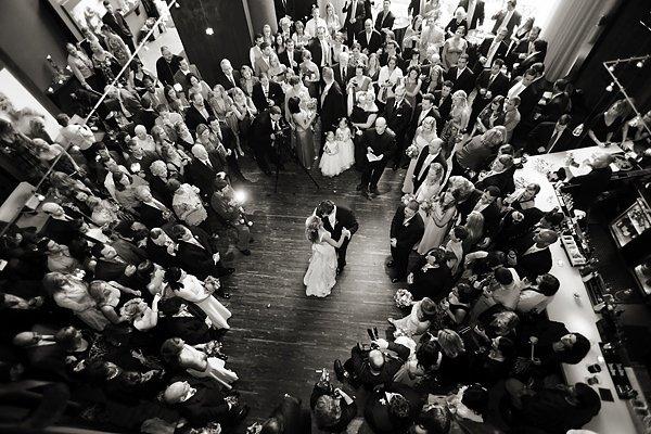 Owner Vinny Esposito with his Bride & Groom sharing their first dance as Husband & Wife