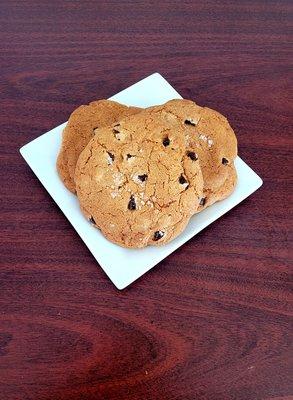 Big O's Chocolate Chip Cookies... Delicious Chocolaty Goodness with Sea Salt.