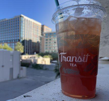 Rainforest tea soda (white tea.)