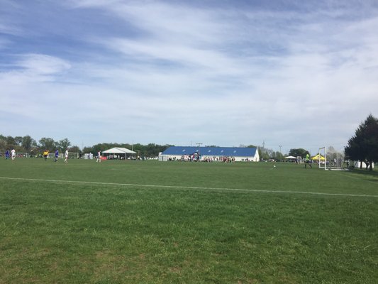 Looking back from Field 8 to Field House