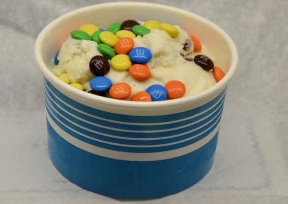 Vanilla with M&M's