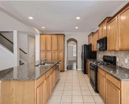 Kitchen and floors before updates