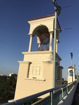 One of the bridge pillars.