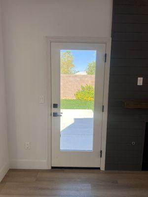 Full glass door