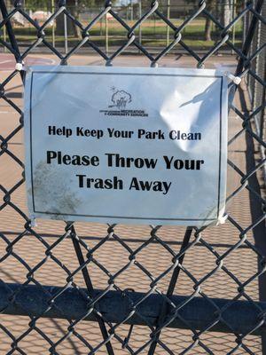 Of all the parks I've been to, I don't think I've seen this sign at any of them