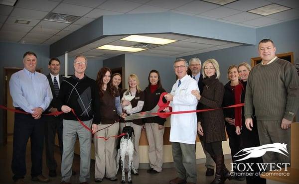 Ribbon cutting at our newly remodeled clinic!