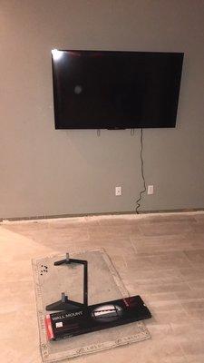 TV mount installation