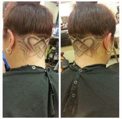 Undercuts and designs are a specialty of CJ