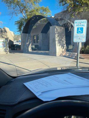 Front entrance to community center