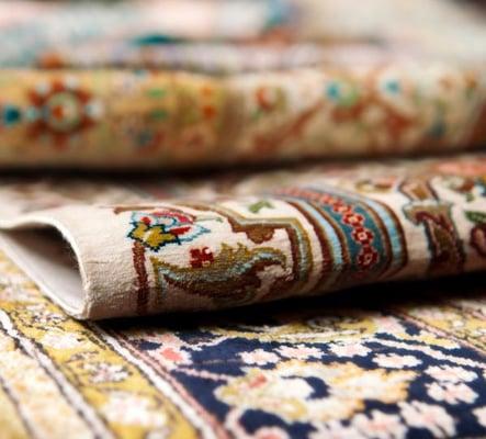 We are experts in Oriental, wool and silk area rug cleaning.