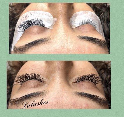 Classic lashes C-curls/ .20 thickness of lashes.