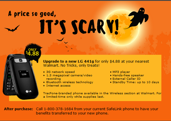 Bait&Switch Scam. No $4.88 phones available to the public.  Walmart only received 5 phones Oct,15 and 1 phone today.