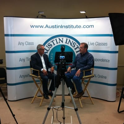 Taping at the Austin Institute of Real Estate