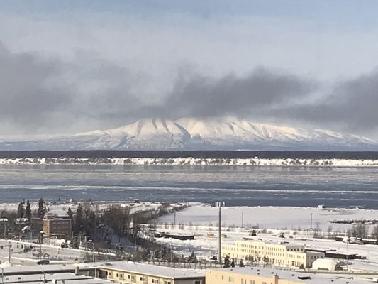 Snow-covered Alaska.