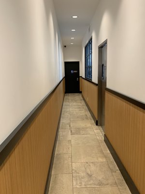 Restaurant hallway