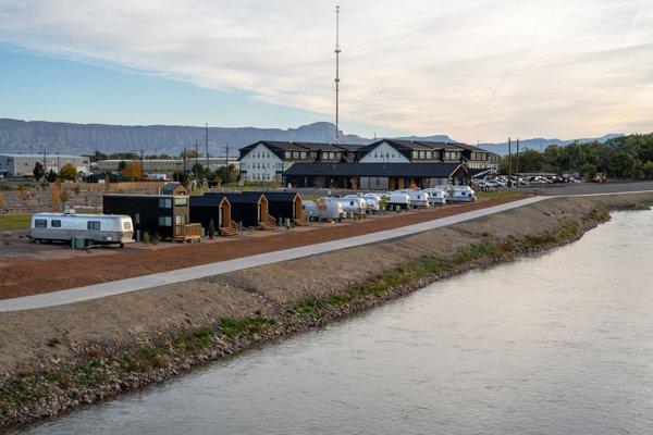 Camp Eddy is on the banks of the Colorado River!