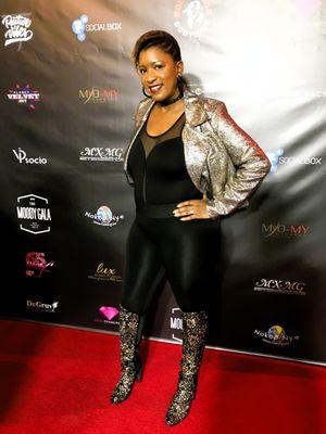 Me at a Germaine Moody Red Carpet Event in the ATL