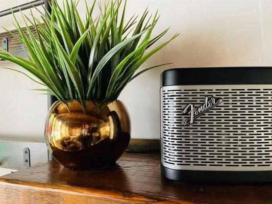 Bluetooth speaker in living room