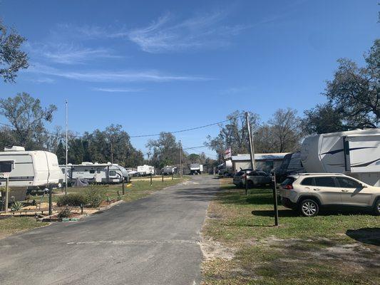 Quiet well maintained campground/ Rv park.  Offering long term and short term parking