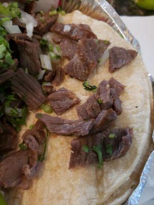 Beef jerky taco completely un edible