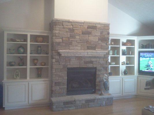 indoor fireplace