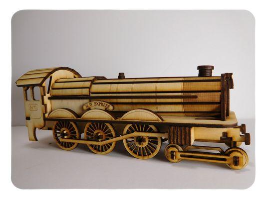 LazerModels Train Wood Model Kit