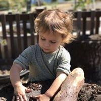 Cooking in the mud kitchen