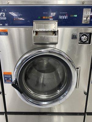 4 different size washer and 2 size dryers