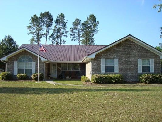 Cocoa Brown Exposed Fastener Roof