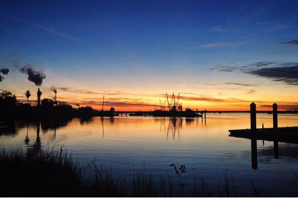 Sunset on the bay.