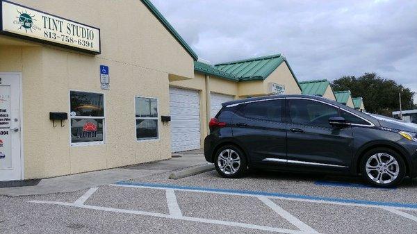 2017 Chevy Bolt tinted with #llumar #ctx #air80 #lifetimetint