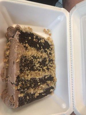 German Chocolate Cake slice