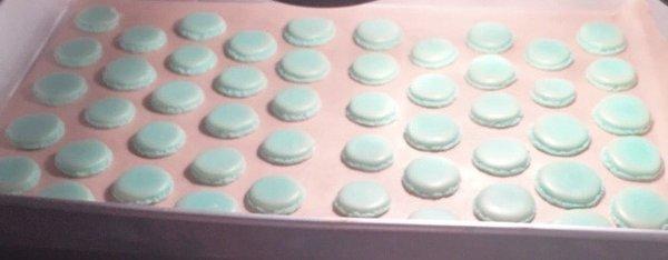 Macarons!!! These were mint flavored, and filled with a mint white chocolate ganache filling!!