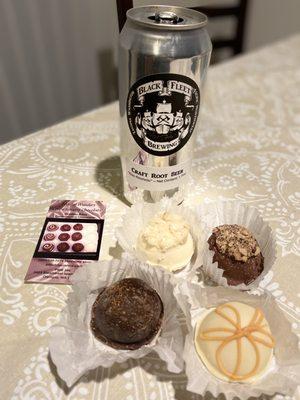 Black Fleet Brewery- Root Beer & Blissful Wunders Confectionery Chocolats'....