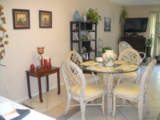 Dinning area of a condominium for sale