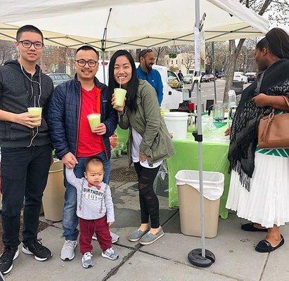 Friends enjoying Fresh at Eastern Market!