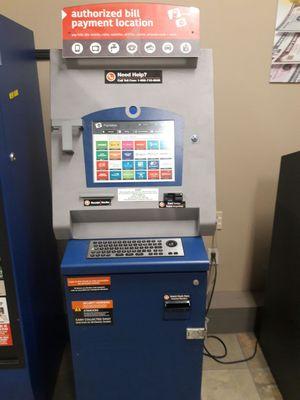 Payment kiosk.