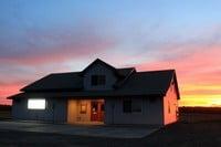 Hall at sunset