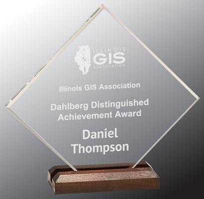 Engraved acrylic award