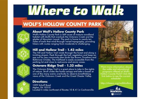 Wolf's Hollow Park -- from their website