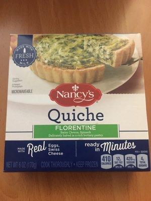 Nancy's Quiche Florentine