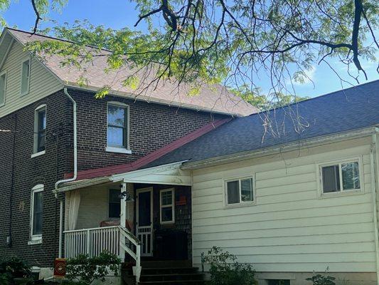 They replaced the roof on our farmhouse, plus the addition